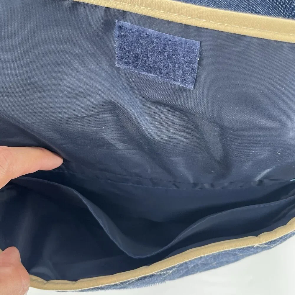 VTG OshKosh B'gosh Dark Denim Diaper Bag 90s Y2K Rare Collectors Duffel Tote
